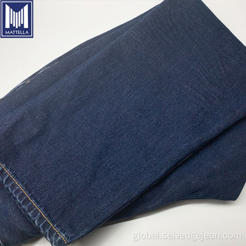 Stretch Denim Fabric wash 12oz cotton lycra stretch selvage denim jeans Manufactory